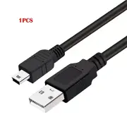 1PCS USB 2.0 A to Mini 5 Pin B Cable 3ft for HDDs Camera MP3 - Black