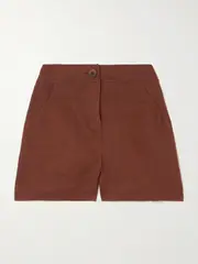 [Eres] Eres - L'intemporel Correct Linen Shorts - Brown - FR 36 FR 36 Brown