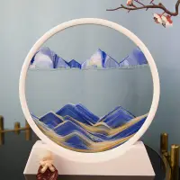 在飛比找蝦皮商城精選優惠-【新品特惠】創意3D流沙畫動態立體沙漏 解壓藝術玻璃液體擺件