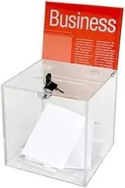 Esselte Ballot Box Small Clear