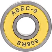 608 Ball Bearing(8PCS) - Double Rubber Sealed Miniature Deep Groove Ball Bearings for Motor,Skateboards, Inline Skates, Scooters (8mm x 22mm x 7mm) (,Yellow ABEC-9) Ball