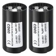2 x 130-156uF/Mfd 125V 50/60Hz CD60 Run Capacitor Motor Starting Capacitor
