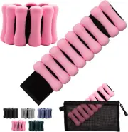 TINY SPARK Adjustable Wrist & Ankle Weights Set-1Lb Pairs| Wearable Wrist Weight