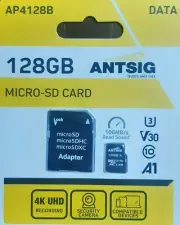 Antsig 128 GB Micro SD Card and SD Card Adapter