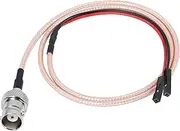 XMSJSIY BNC Female to Dupont Female Test Leads Cable Connector Adapter Extension Wire (Red+Black) - 1 pcs