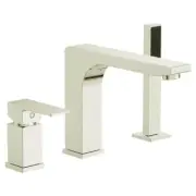 New Ultra Faucets UF65513 Brushed Nickel Icon Roman Tub Faucet Trim With Spray