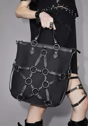 [Widow] Defiant Smile Pentagram Tote Bag