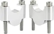 Handlebar Clip 7/8'' Handlebars CNC Handle Bar Lift Extend Adapter Mount Handlebar Riser Clamp for Ho&nd&a CBX 650 1983-1987 for Ho&nd&a CBX 750 1984-1988(Silver Riser 30mm)