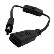 Type C Charging Extension Cord USB C to C Power Cable Vehicle Accessories 30cm