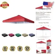 Heavy Duty 12x12 Canopy Replacement Top with Air Vents - Waterproof Red Cover