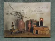 Light A Candle Canvas Wall Decor Quote by Benjamin Franklin Artist Billy Jabocs