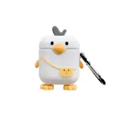 Nevenka Cute Cartoon Silicone AirPods Case Chick Shape Cover for Airpods 1/2/Pro-Backpack Duck