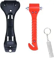 Emergency Hammer for Car, Emergency Hammer Car, 2 in 1 Car Safety Hammer, Seat Belt Cutter, Emergency Hammer, with Car Window Breaker and Safety Belt Cutter, for Car, Bus, Car