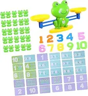 Totority Math Toys for Toddlers Frogs Balance Scale Educational Toys Boys and Girls