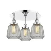 Innovations Lighting 916-3C-8-19 Chatham Flush Chatham 3 Light - Chrome