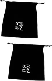 [FRCOLOR] 2 Pcs Travel Cosmetic Jewelry Organizer Box Drawstring Bag Hair Dryer Storage Pouch