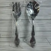 Oneida Frederick II Salad Meat Serving Fork & Casserole Spoon 2 pc. Serving Set