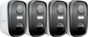 Uniden SoloX Pro 2K Outdoor Wireless Spotlight Camera (4 Pack)