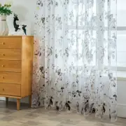 Modern Sheer Curtains for Living Room Floral Tulle Window Treatments the Bedroom