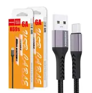 KINGLEEN (K69s) 1M 6A USB Type C Cable Fast Charging Charger Data Sync Cable Cord