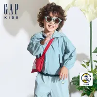 在飛比找蝦皮商城優惠-Gap 男幼童裝 Logo防曬印花連帽外套-冰藍色(8902