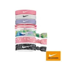 在飛比找momo購物網優惠-【NIKE 耐吉】NIKE 運動髮帶 混搭式髮圈 9入 運動