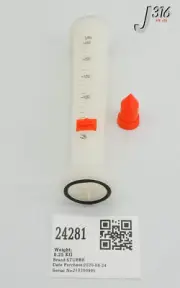 24281 STUBBE FLOWMETER W/ NATURAL PDVF,25-250 I/H H2O I,47743,10/0 (NEW) DFM200