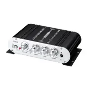 Mini Audio Power Amplifier Audio Stereo Bass Amp for Phone Home Speakers TV