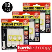 Handy Hardware 12pcs pcs Hanging Strip 55mm x 16mm Hold up to 1.5kg