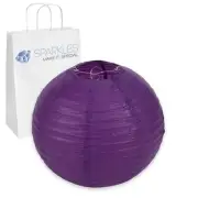 10 pcs 8" inch Chinese Paper Lantern - Purple - Wedding Party Event kq