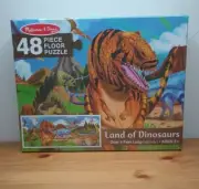 4 FOOT Floor Puzzle Toddler Kids Land of Dinosaurs Melissa & Doug Daycare Pre-K