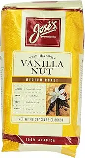 Jose's Whole Bean Coffee Vanilla Nut 3 Lbs
