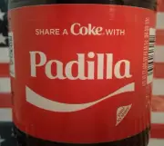 Share A Coke With Padilla 2018 Limited Edition Personalized Coca Cola Bottle