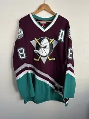 Mitchell & Ness Anaheim Mighty Ducks Teemu Selanne NHL Blue Line Jersey Size XL