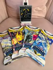 Silver Tempest Sleeved Booster Packs Full Art Set Factory Sealed TCGKITTEN