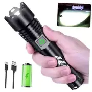 Rechargeable LED Flashlights 900 High Lumens, Super Bright Flashlight, 5 Light
