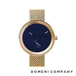 DOMENI COMPANY 經典系列 316L不鏽鋼單眼錶 博爵藍 (GBM01) 金色/40MM