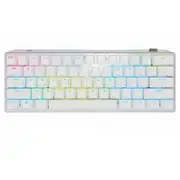 Corsair K70 PRO MINI WIRELESS RGB 60% Mechanical Gaming Keyboard, Backlit RGB LED, CHERRY MX SPEED, Black, White PBT Keycaps (LS