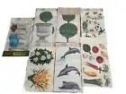 7 Tatouage Dry Rub Transfers Carolyn Yovan Floral Picket Fence Bird Dolphin New