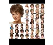 Women's Short Cut Pixy with Bangs Light Brown Wig / New In Original Package