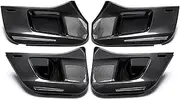 Pexorin 2015-2022, for Toyota, Highlander Car Door Anti Kick Pad Door Side Edge Protector Anti-Dirty ABS Carbon Fiber Stickers Accessories Car Door Kick Pad(Black Highlander 15-21)