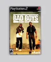 BAD BOYS - MIAMI TAKEDOWN / PS2 - 2"x3" FRIDGE MAGNET (playstation 2 retro