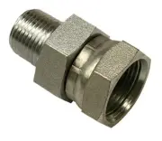 Apache Steel 1/2 in. D X 3/4 in. D Hydraulic Adapter 1 pk (Pack of 3)