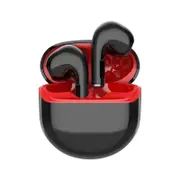 Mini LB-27 TWS Bluetooth 5.0 True Wireless Stereo Motion Low Latency Gaming Headset with Mic - Red