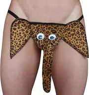 [FEESHOW] Men's Christmas Gag Gift Sexy Reindeer G-Strings Thong Underwear T-Back Novelty Underwear