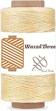 Qmnnma Waxed Thread 284 Yards, 150D Leather Sewing Cord for Book Binding, Craft DIY, Bags, Wallets, Shoe Repairing, Jewelry Making