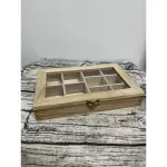 出清木器 10格木盒 DIY創作 拍照擺設 彩繪 蝶古巴特