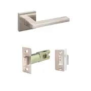 Zanda Matrix Door Lever Handle Set Brushed Nickel