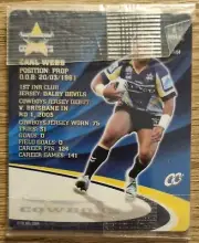 NRL Samboy The Footy Frames Tazo ~ Carl Webb ~ North Queensland Cowboys ~ C15/64