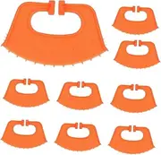 Generic 10pcs Calf Weaner Horse Cleaning Horse Supplies Cattle Weaner Cattle Prod Cattles Prevent Crown Weaning Ring Cow Farm Animal Clips Ox The Animal Calf Weaning Supply Orange
